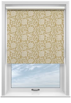Land & Shore Rowallane (Blackout), Ochre - Twist&Fit Roller Blind
